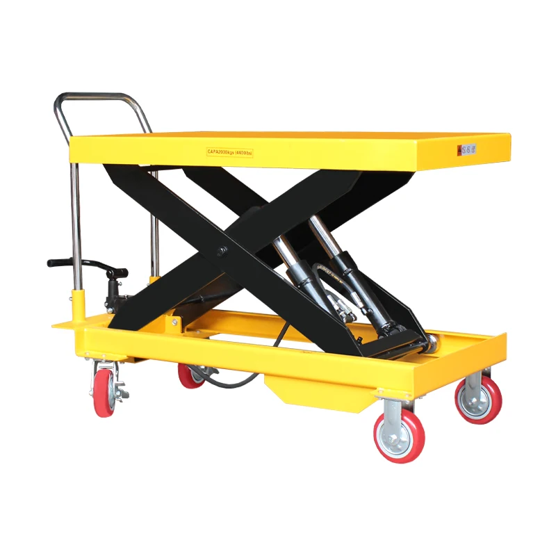 

Electric tractable lift picker skylight scissor lift mobile manual hydraulic high altitude