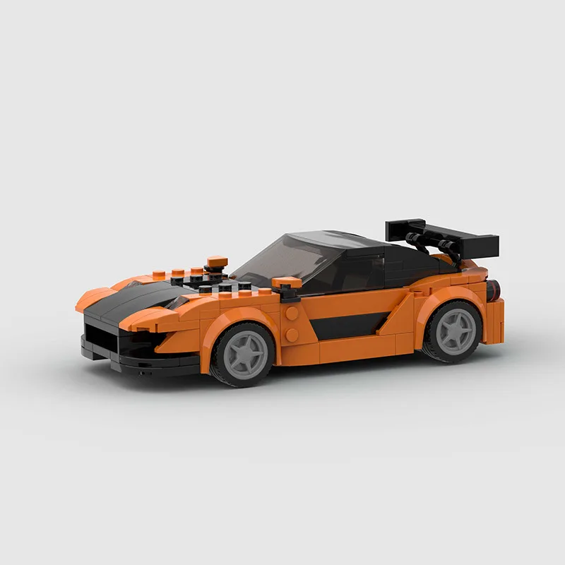 

Наборы строительных блоков MOC rx7 Sports Cars, конструкторы, подарки, игрушки для мальчиков, девочек и взрослых, 262 детали