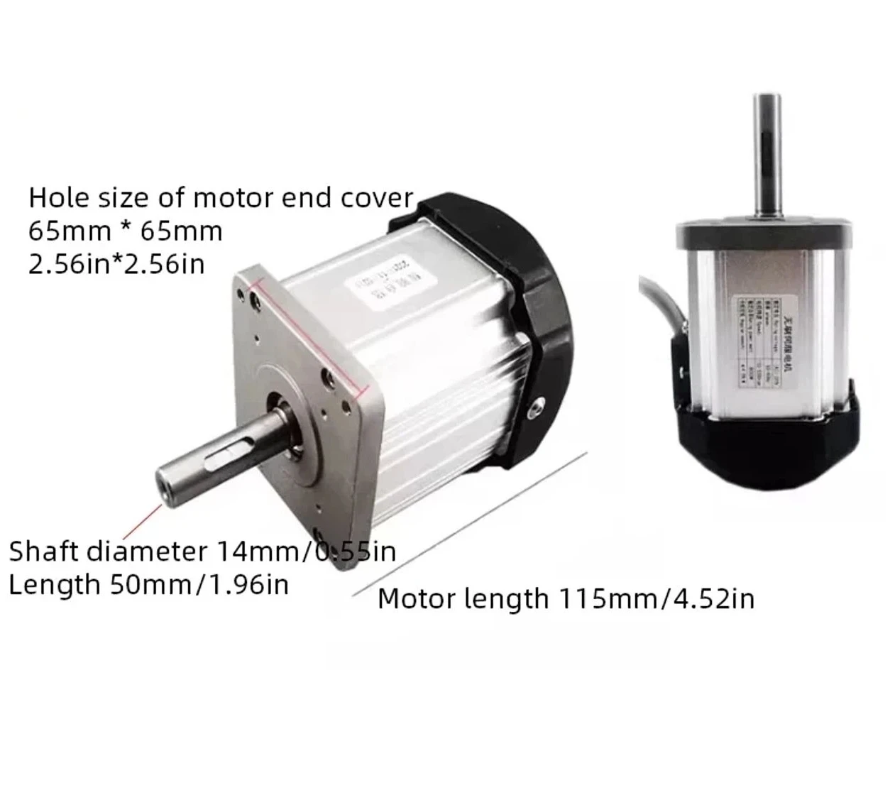 

AC600W/AC800W 220VBrushless DC Servo Motor Kit High Power + Controller Speed Adjustable Woodworking Machinery Lathe Belt Machine