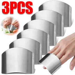 3/1pcs Stainless Steel Finger Guard Cutting Shiel Adjustable Vegetable Cutting Thumb Guard Finger Protector Tools Kitchen Gadget