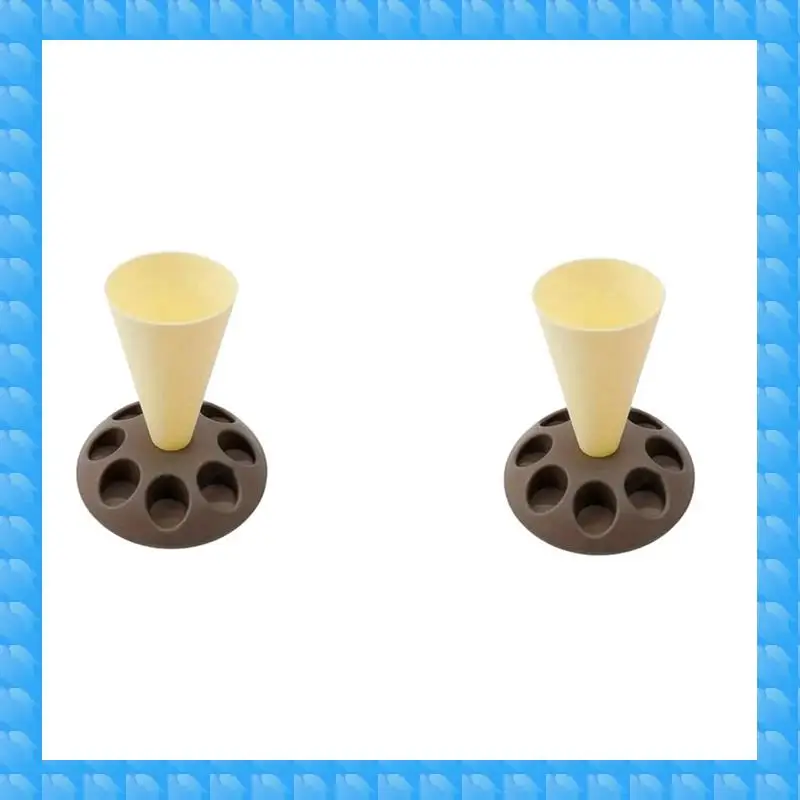 

Подставка для пакетов ETRT 2X B-Piping, держатель для кондитерских мешков с 8 насадками-слотами, пластиковая подставка для кондитерских мешков для набора для украшения торта