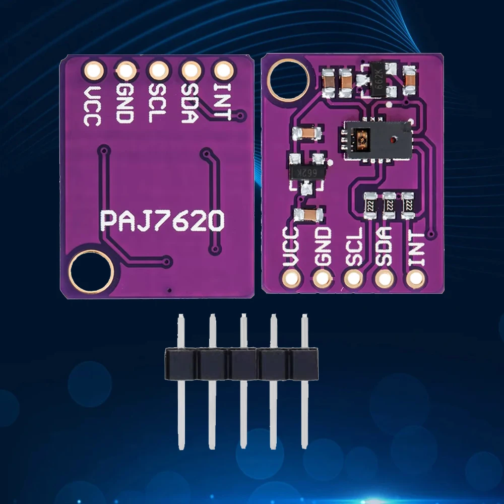 PAJ7620U2 9-Gesture Sensor: I2C Interface Module for Arduino & Microcontroller Projects