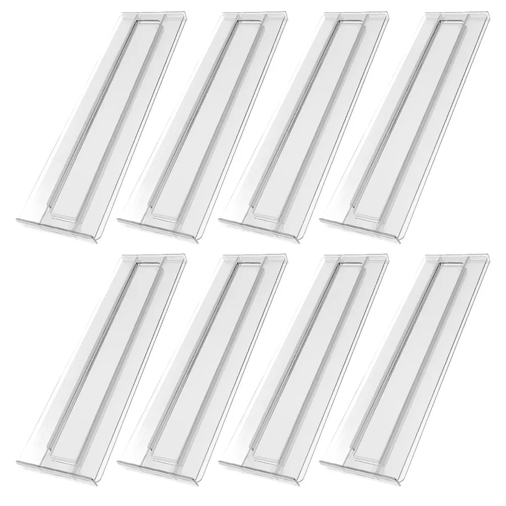 ตัวแบ่งลิ้นชักแบบใสปรับได้ 8 ชิ้น สำหรับจัดระเบียบถุงเท้า ชุดชั้นใน ตู้เสื้อผ้า จัดเก็บของใช้ในบ้าน ตัวแบ่งลิ้นชักแบบลึก