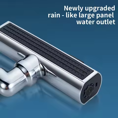 New kitchen waterfall three mode universal rotary extension faucet splash proof easy installation sink multi-function accessorie