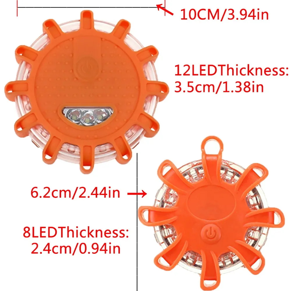 8/12led flary światła awaryjne przydrożny zestaw ostrzegawczy z migającym flarą ostrzegawczą z magnetycznym sygnalizator ostrzegawczy na poboczu drogi