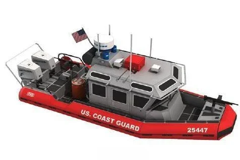 Coast Guard Boat Military Ships DIY Origami Paper Art 3D Paper Model Handmade Toy