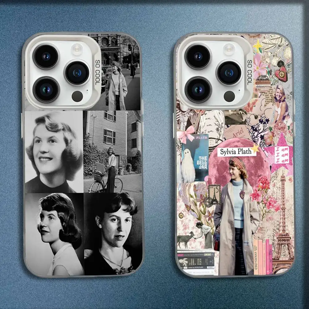 

Suthor Poet S-Sylvia Plath Phone Case For iPhone 16,15,14,13,12,11,Mini,Pro,E,SE4,MAX White Candy Matte Fashion Cover
