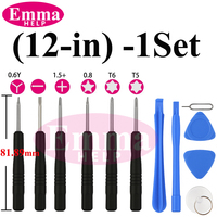 12-in-1 Mobile Phone Repair Tool Kit Screen Opening Pry Tools Precision Screwdrivers Set Compatible with iPhone Samsung Xiaomi