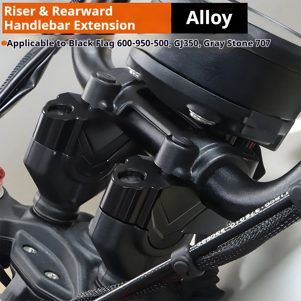 Handlebar Riser Back‑shift Adapter for Benda Dark Flag 600 500 950 Rock 707, Motorcycle Modified Handlebar Accessories