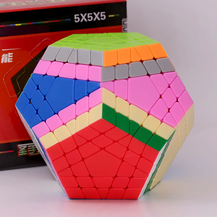 Sengso ลูกบาศก์มายากล gigaminx dodecahedron 5x5 V2 Shengshou megaman x มืออาชีพด้านการศึกษา12ต้องเผชิญกับของเล่นเกมปริศนา