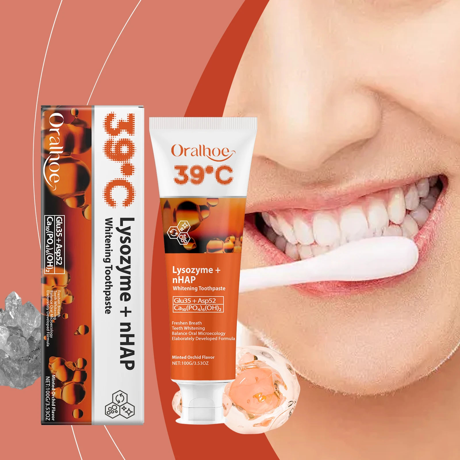 

Probiotic Cleansing Toothpaste Prevent Dental Caries Decay Remove Bad Breath Yellow Stains Freshing Teeth Whitening Toothpaste