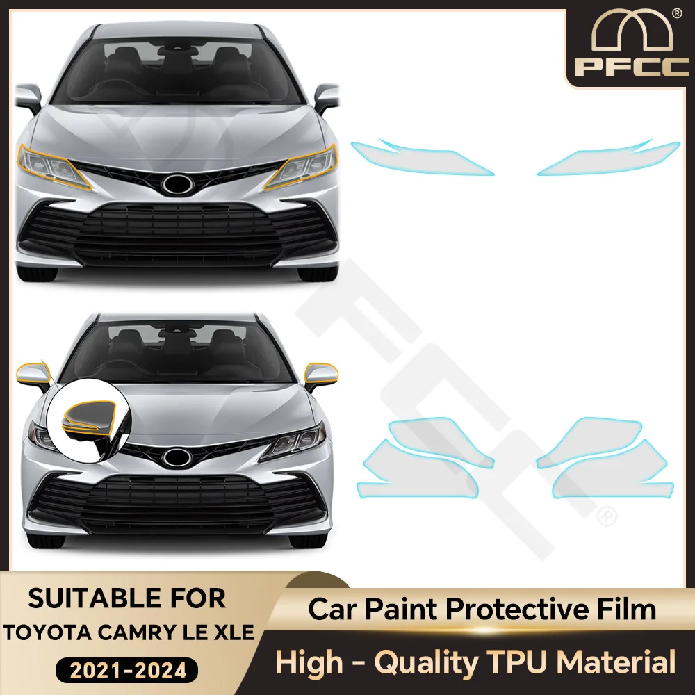 

PPF TPU Headlight Film for Toyota Camry LE XLE 2021-2024 Precut Paint Protection Film PPF Clear Bra TPU Transparent Accessories