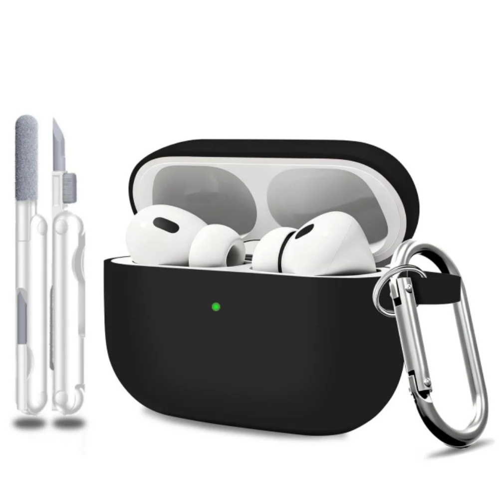2025 für AirPods Pro 3. Generation Hülle Weiche Silikonhülle für AirPods Pro 3, Schutzhülle mit Reinigungsset für AirPods Pro 3 – Detail 24
