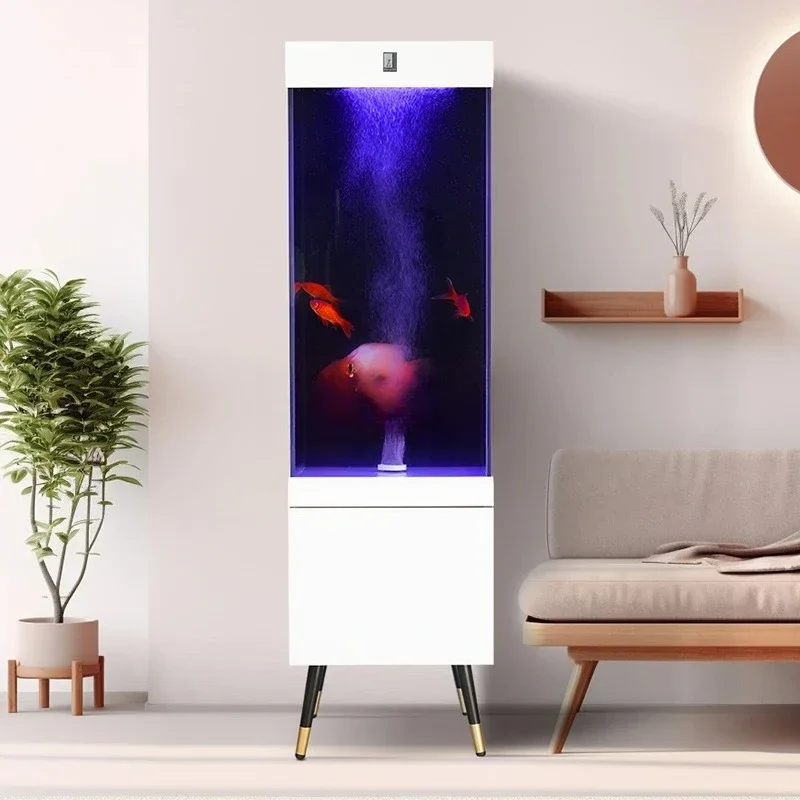 Y Ultra-clear Glass  Fish Tank Water Circulation Bottom Filter System Integrated Machine No Water Change Needed Ecological Tank