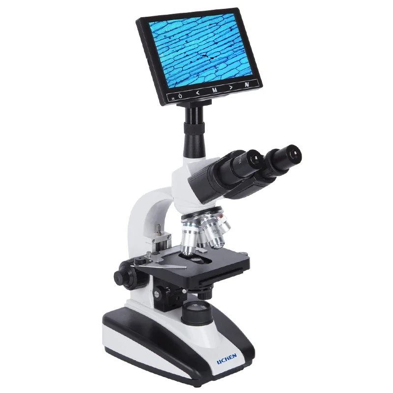 High definition professional optical biological microscope, sperm mites, blood cells, one drop blood detector