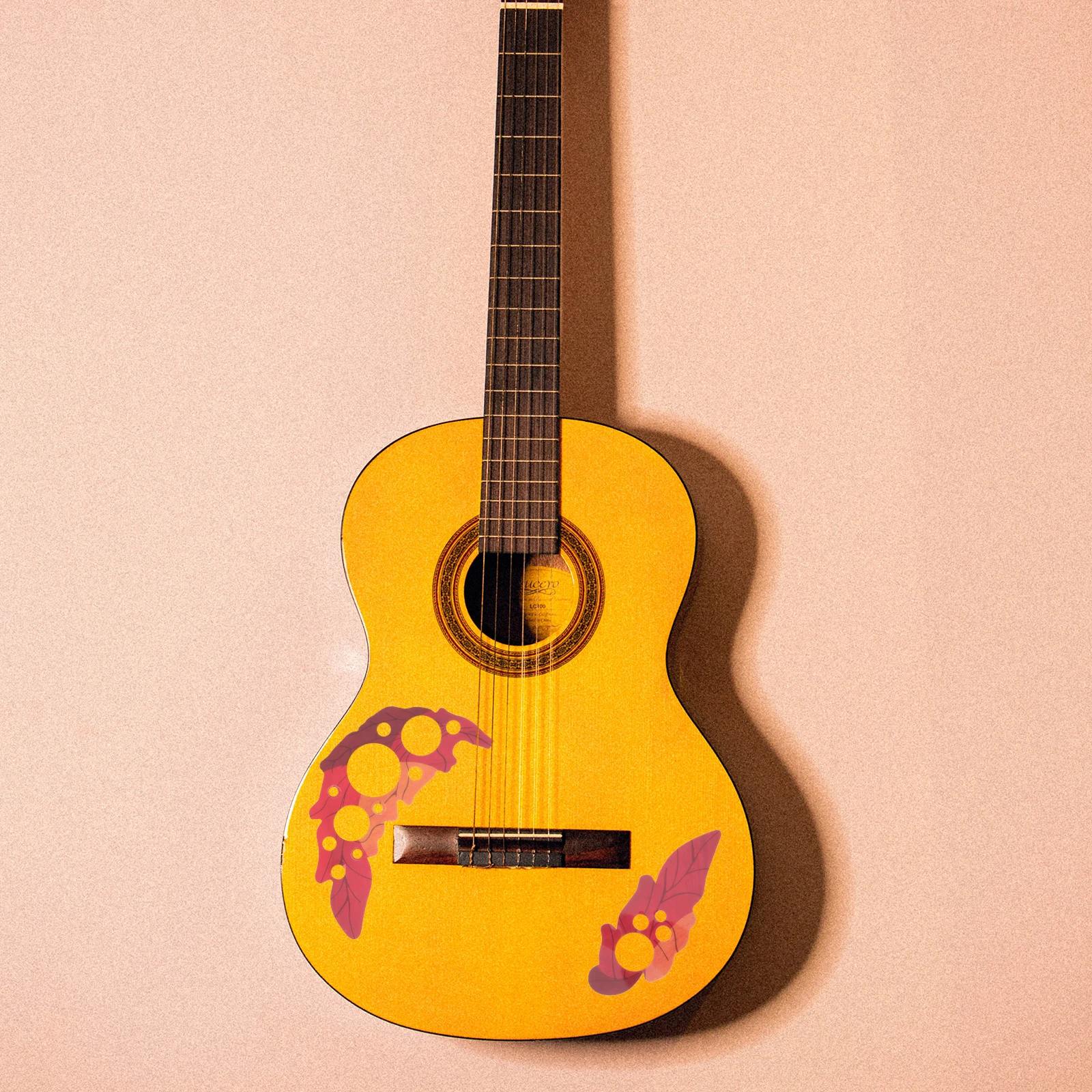 

2 Pcs Multiple Guitar Stickers Protective Plate Protection Board Acoustic Parts
