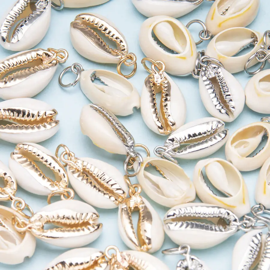 1pc Natural conch Shell Abalone Shell Scallop Pendant DIY Jewelry Bracelet Wind chimes for Women and Men (38 styles)