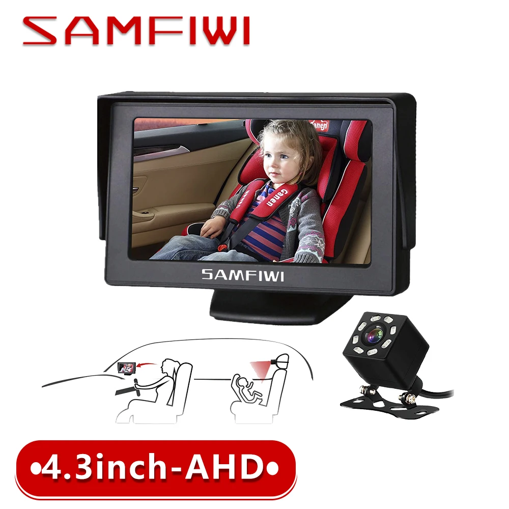 

4.3 inch Baby Car Mirror Monitor HD Night Vision Function Car Mirror Display TFT LCD screen Reversing Parking Monitor