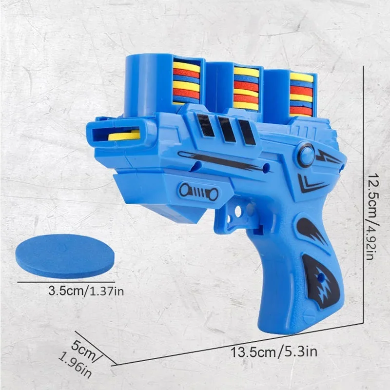 Z Funny Kids Soft Catapult Flying Saucer Gun Toy Parent-child Interactive Soft Bullet Shooting EVA Carrot Jump Gun
