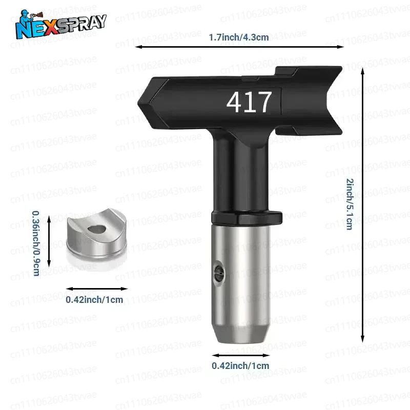 1pcs 108/110/516/514/620/720/820/826 Airless Paint Spray Sprayer Black Reversible Tip Airless Spray Nozzles Spray Tips