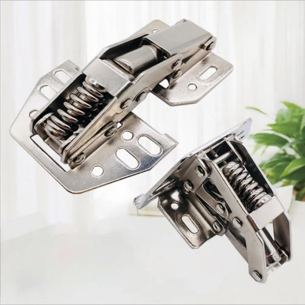 2pcs Overhead Swing Up Flap Caravan Motorhome Hinge Locker Cupboard Door Stay Kitchen Cabinet Hinges for Face Frame Cabinet