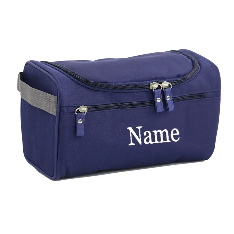 

Personalized Outdoor Portable Oxford Cloth Travel Rinse Bag Waterproof Large Capacity Storage Makeup Bag Custom Embroidered LOGO