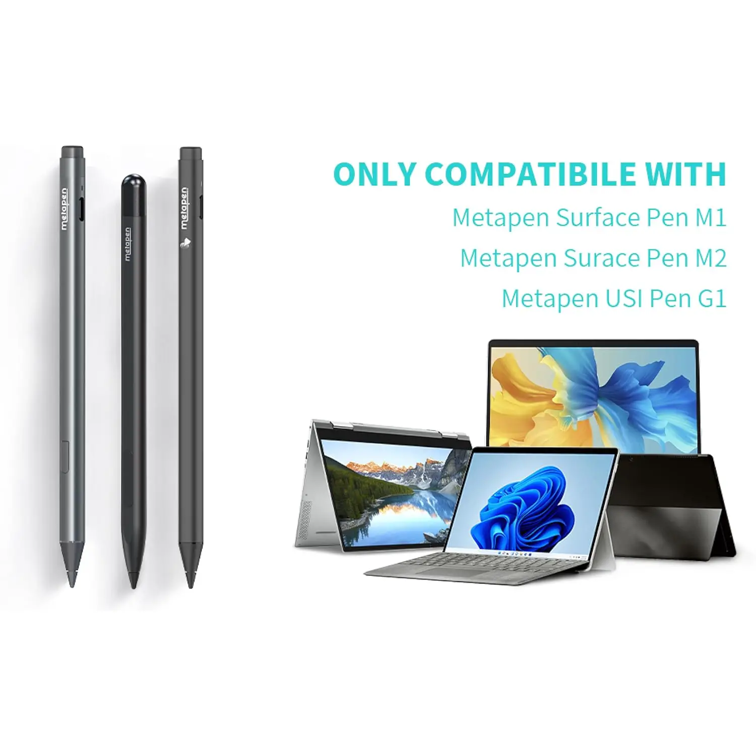 3 szt. Końcówek do pióra Metapen - Kompatybilne tylko z piórem Metapen Stylus Pen M1 / M2 do Surface i G1 do Chromebooka z obsługą USI — zdjęcie produktu 6