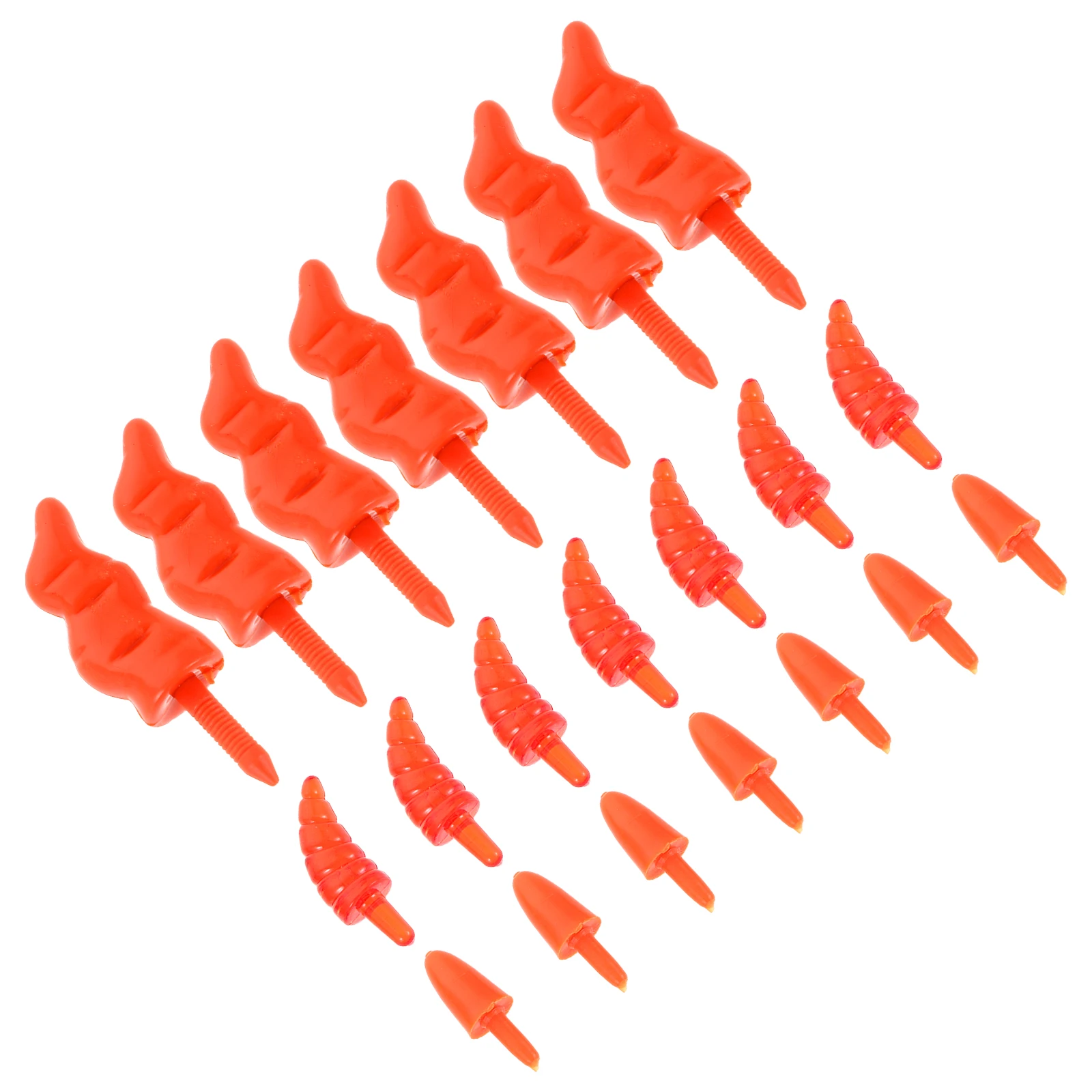

150pcs Christmas Decoration Snowman Mini Plastic Nose Carrot Shape For Diy Craft Ornament Snowman Nose Replacement Kit