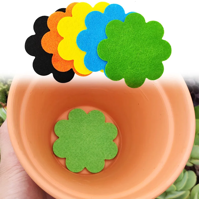 10Pcs Flower Pot Hole Mesh Pad Round Bonsai Pot Bottom Grid Mat Mesh Drainage Netting Hole Screen Prevent Soil Loss Breathable