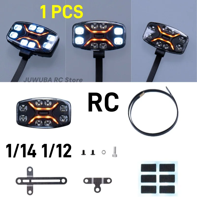 1/14 RC Truck Crawler Multi-mode Roof Spotlight LED 5V Light For Tamiya 1/14 Truck RC Accessories 1/12 Crawler TRX4 SCX10 Parts