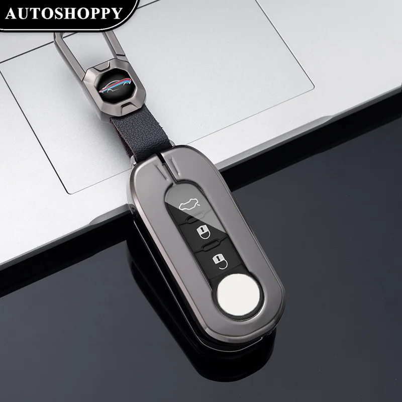 

Metal Alloy Car Key Case Cover For Fiat Ducato 500 500L Panda Grande Punto Lancia Musa For Iveco Eurocargo Daily Accessories