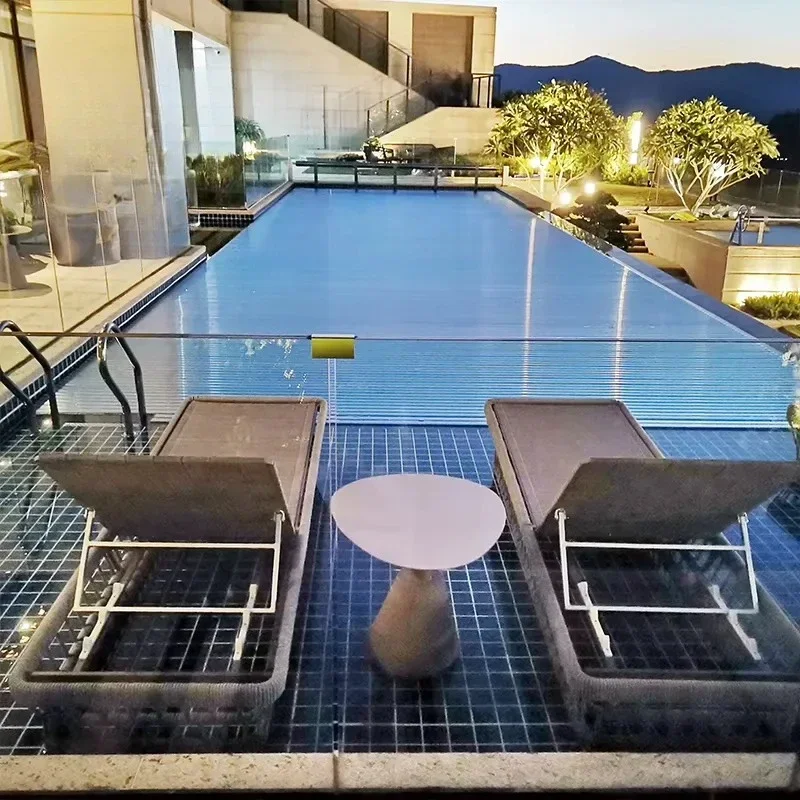 2026 Polycarbonate Automatic Pool Cover In Ground IP68 Waterproof UV Resistant Motorised Pool Covers for Inground Pools Part