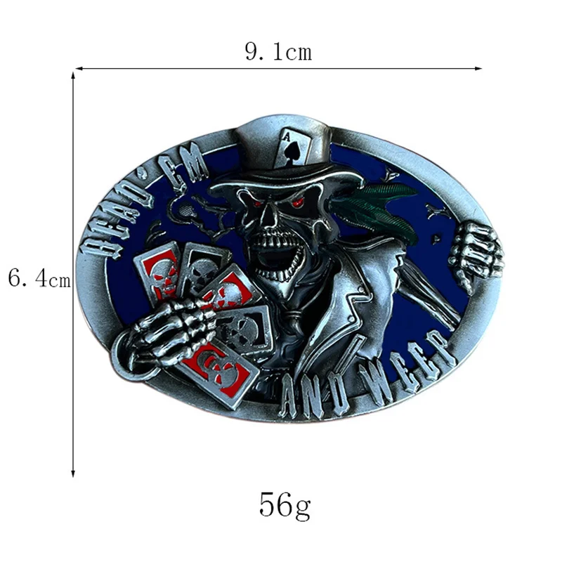 Schedel Speelkaart Riemgesp Westerse Stijl