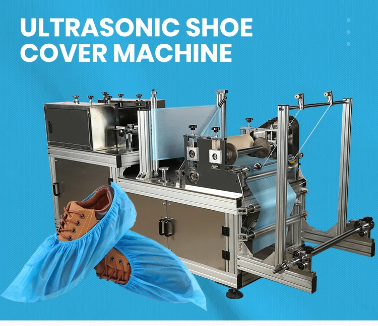 YG Automatic Shoe Cover Film Machine with Shoes Sole  Disposable Non-woven Fabric Shoe Cover Making Machine