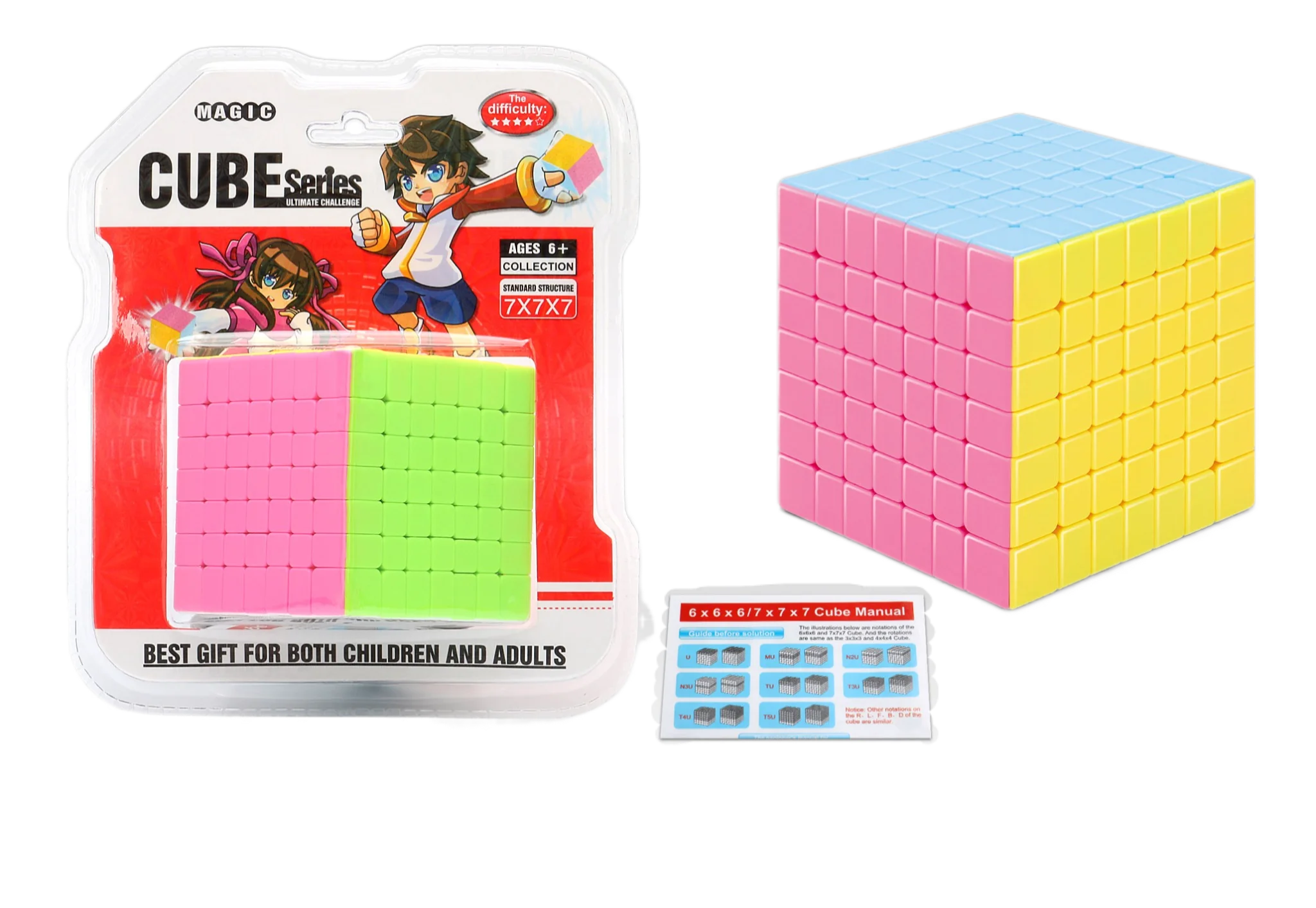 Yisheng Cubo Piramide Magico 4x4 5x5 6x6 7x7 8x8 Puzzle Giocattoli Educativi Rompicapo Gioco Cubo di Velocità Cubi Regalo per Bambini