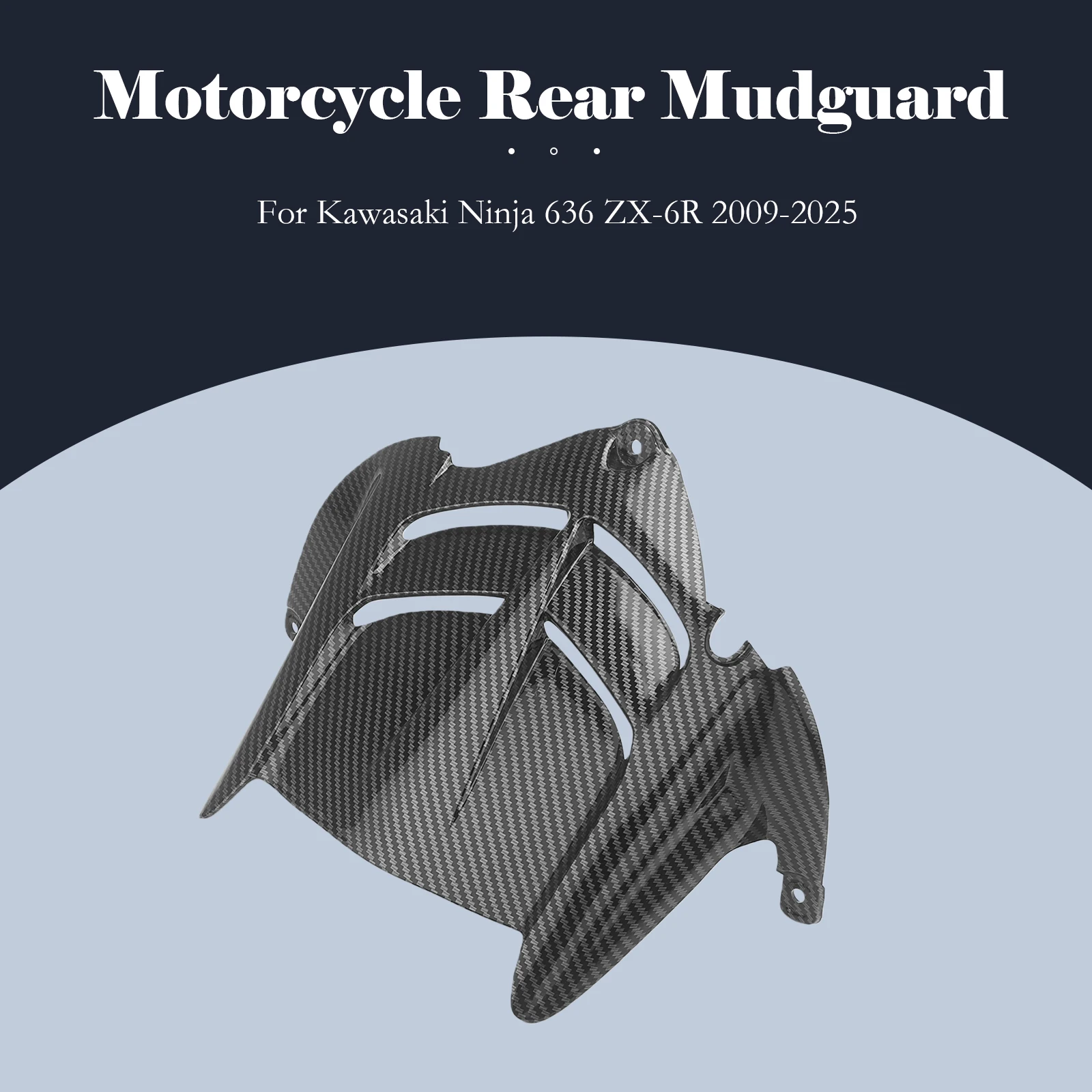 

For Kawasaki Ninja 636 ZX6R ZX636 ZX 6R ZX-6R 2009 -2025 2021 2022 2023 Motorcycle Rear Fender Hugger Cover Rear Mudguard Guard