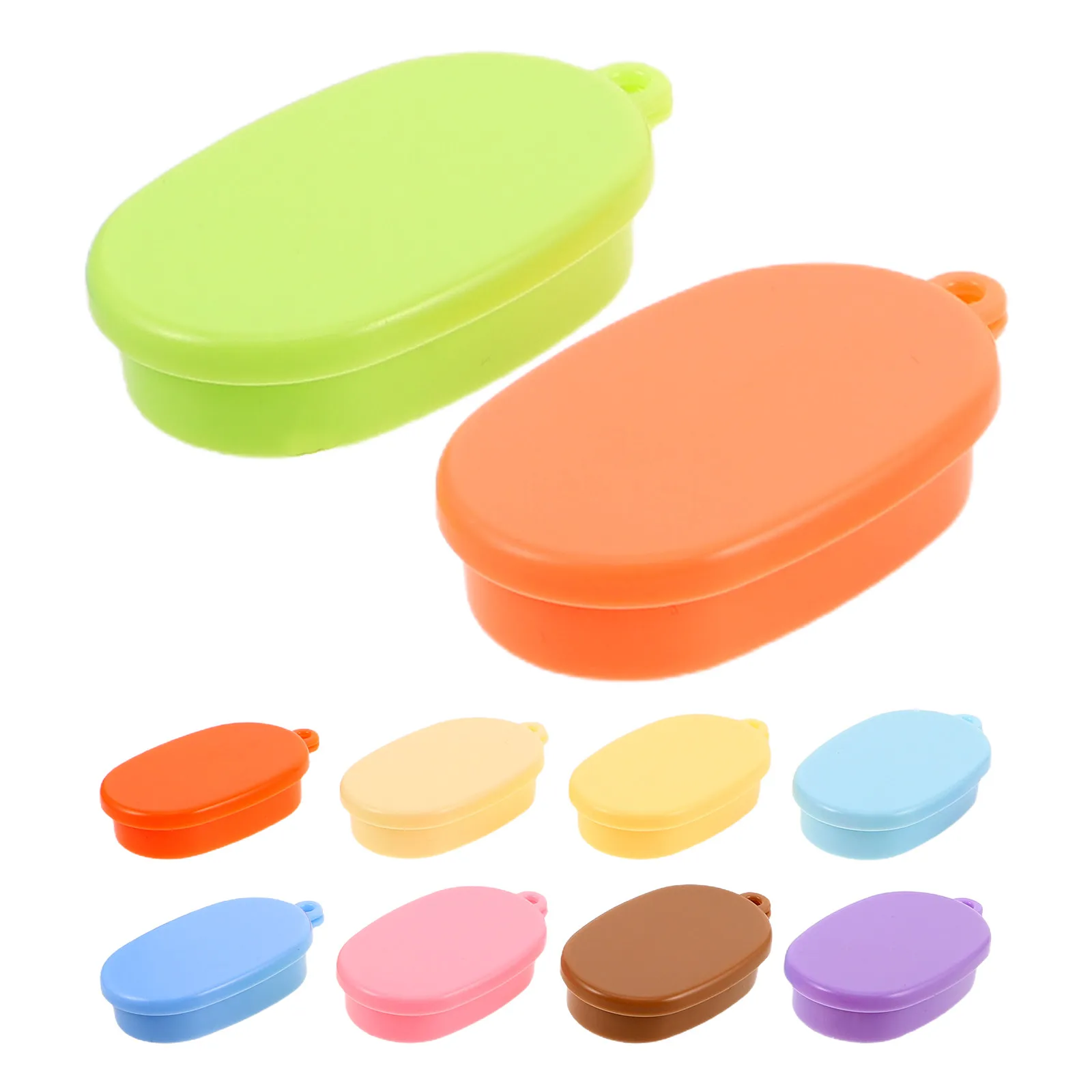 10Pcs Miniature Lunch Box Realistic Portable Compact for Dollhouse Kitchen Storage Accessories Food Container Decoration