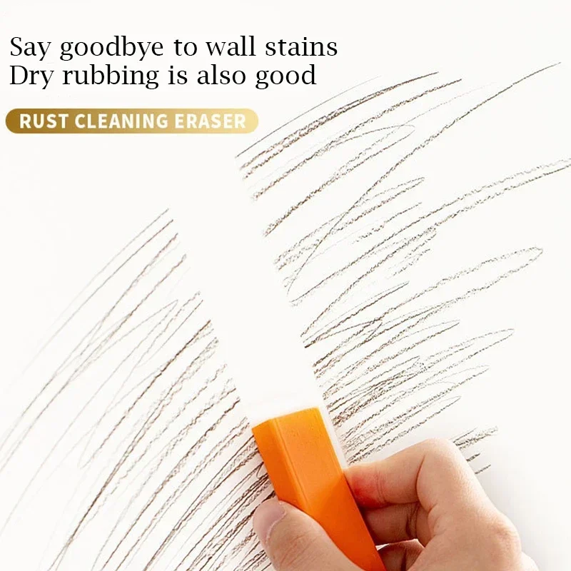 Easy Limescale Eraser Bathroom Glass Rust Remover Rubber Eraser Household Kitchen Cleaning Tools for Pot Scale Rust Brush