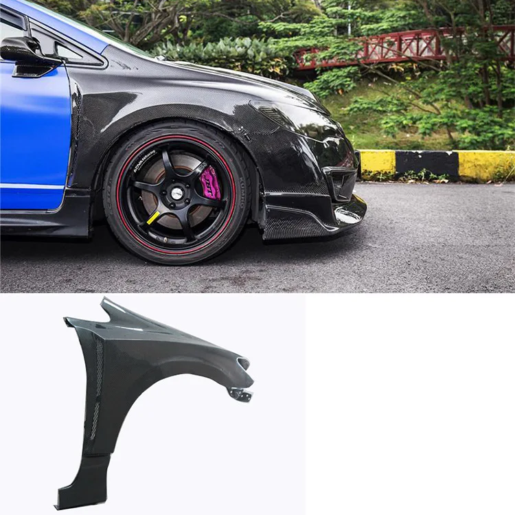 

Suitable For Honda Siming FD2 Fender Modification Lightweight Carbon Fiber Open Hole Wide Body, Civic Fender
