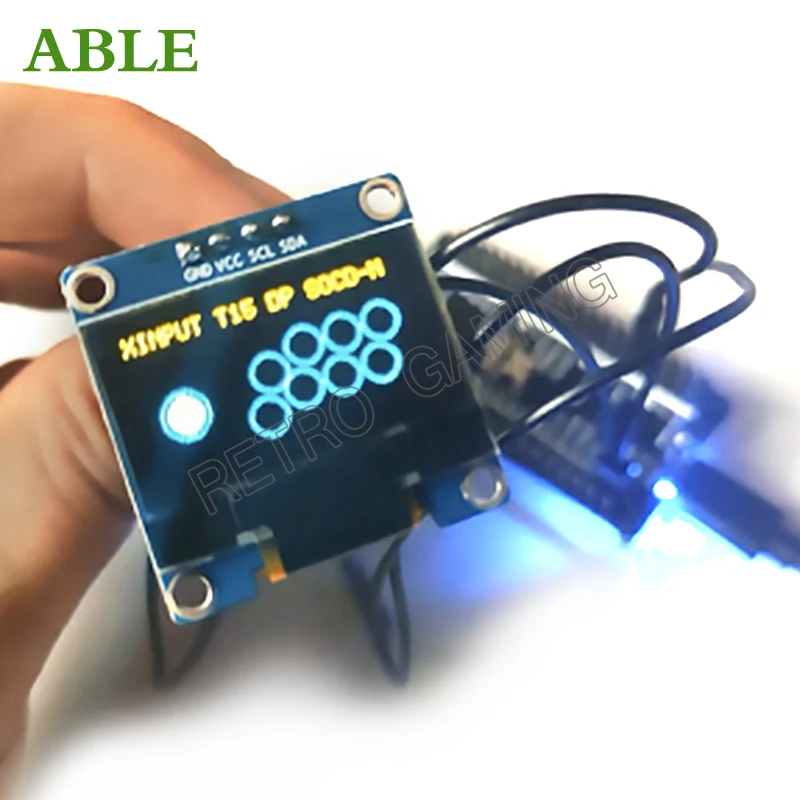 Zero Delay Raspberry Pi PICO to Arcade Game Fighting Encoder for PS3 /Switch Controller SOCD/OLED Display/RGB Lighting Effect