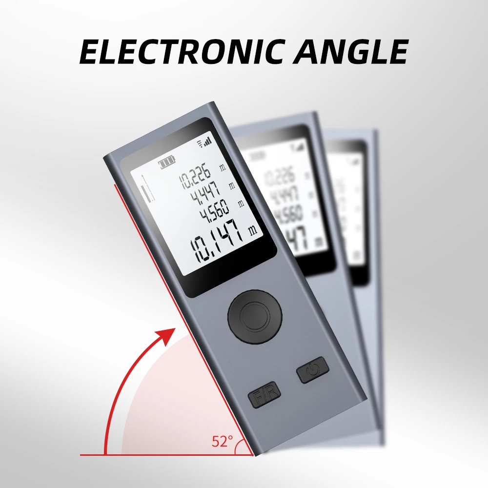 New Mini Laser Measuring Tape Micro Laser Distance Meter with USB Charging 6in1 Laser Distance Measuring Tool Compact Flexible