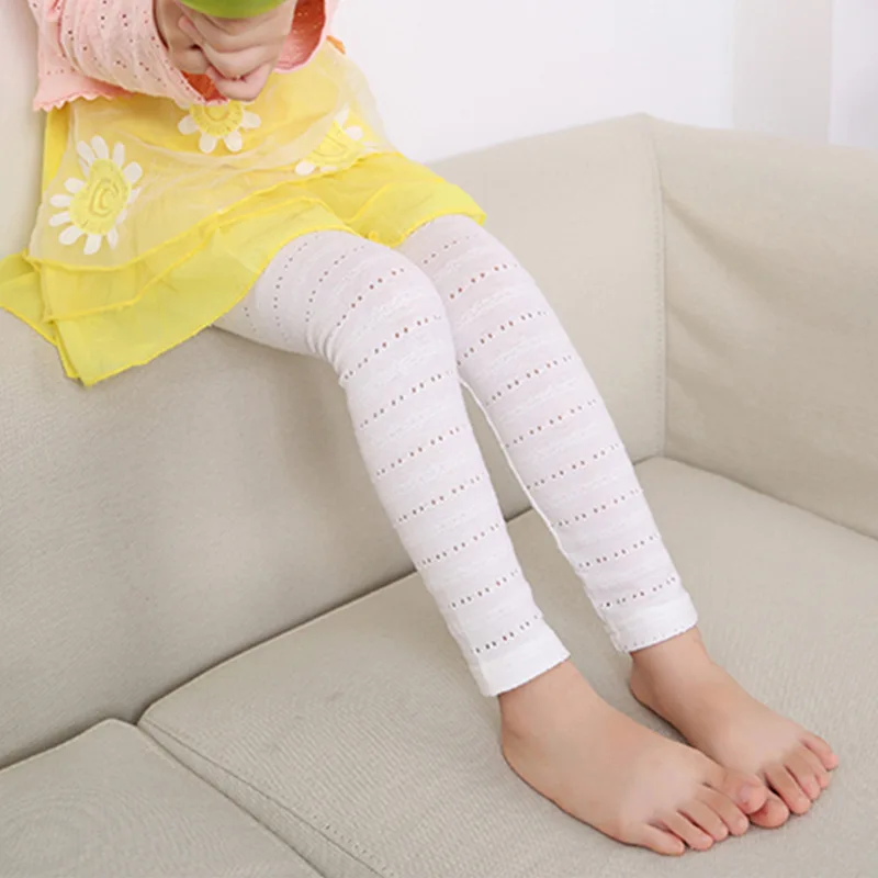 Effen dunne zomer baby meisjes leggings gebreid katoen lange Koreaanse broek 1-2 jaar oude baby peuter babykleding OKL 194001