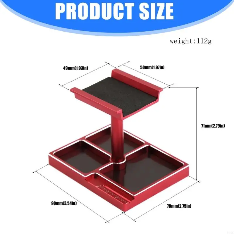 Support travail en métal pour réparation voiture en aluminium, pour Station réparation voiture à distance 1/18 1/24,