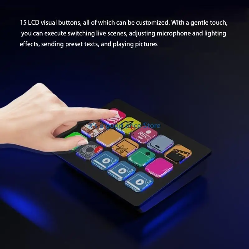  Customizable LCD Keyboard For Streaming Controller for Streamers Video Editors