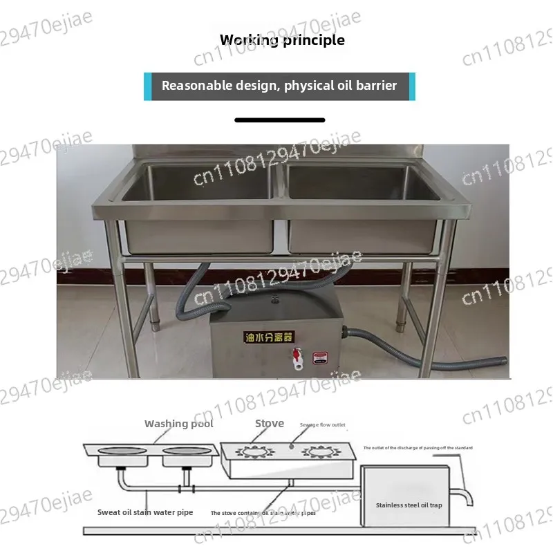 

Commercial Stainless Steel Grease Trap: Heavy-Duty Oil-Water Separator for Restaurant and Catering Applications