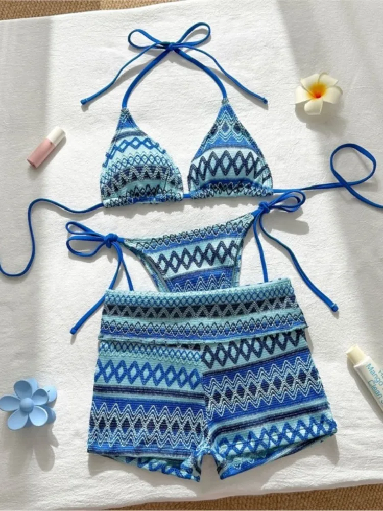 

Swimwear Woman Swimsuit Sexy Bikini New Push Up Bikinis Set Brazilian Bathing Suit Women Beachwear Biquini 3 Piece Suits
