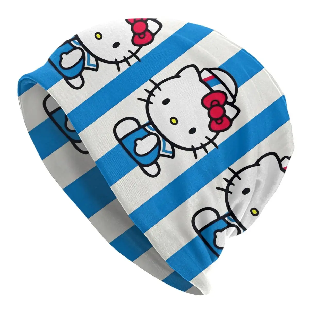 

Шапки моряка Hello Kitty в стиле хип-хоп для взрослых, уличные шапочки Skullies, летние теплые термоэластичные шапки с капюшоном