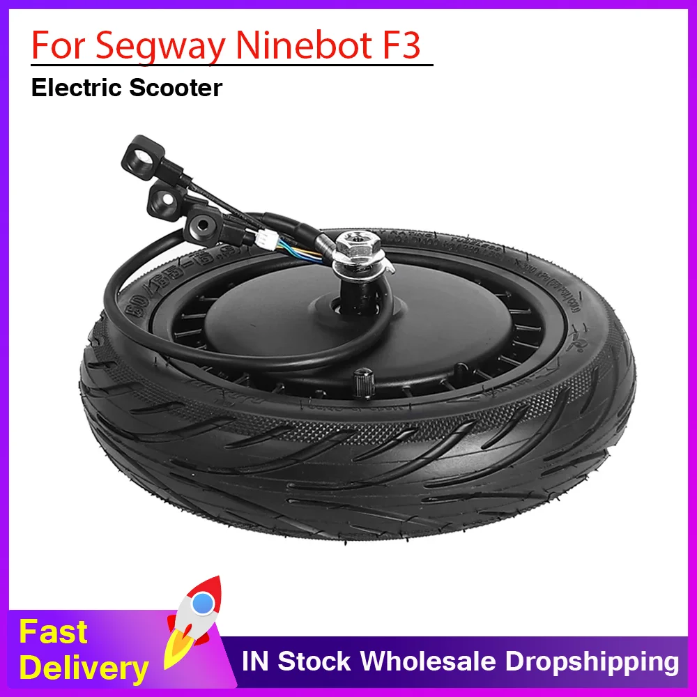 

Мотор-колесо 450 Вт для электросамоката Segway Ninebot F3, заднее колесо в сборе с вакуумной шиной, запчасти и аксессуары