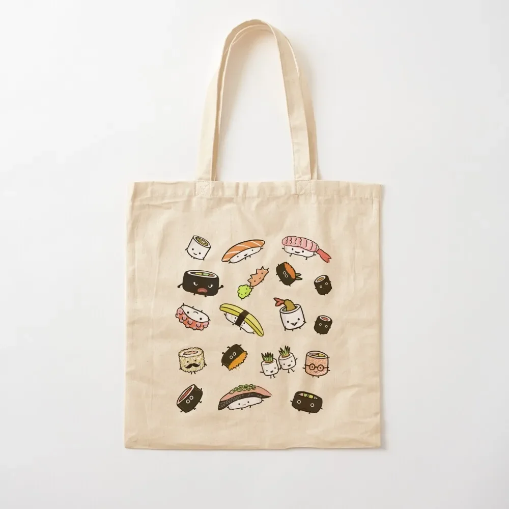 

Cute Sushi Characters Pattern Tote Bag Cloth bag Reusable bags Tote Bag