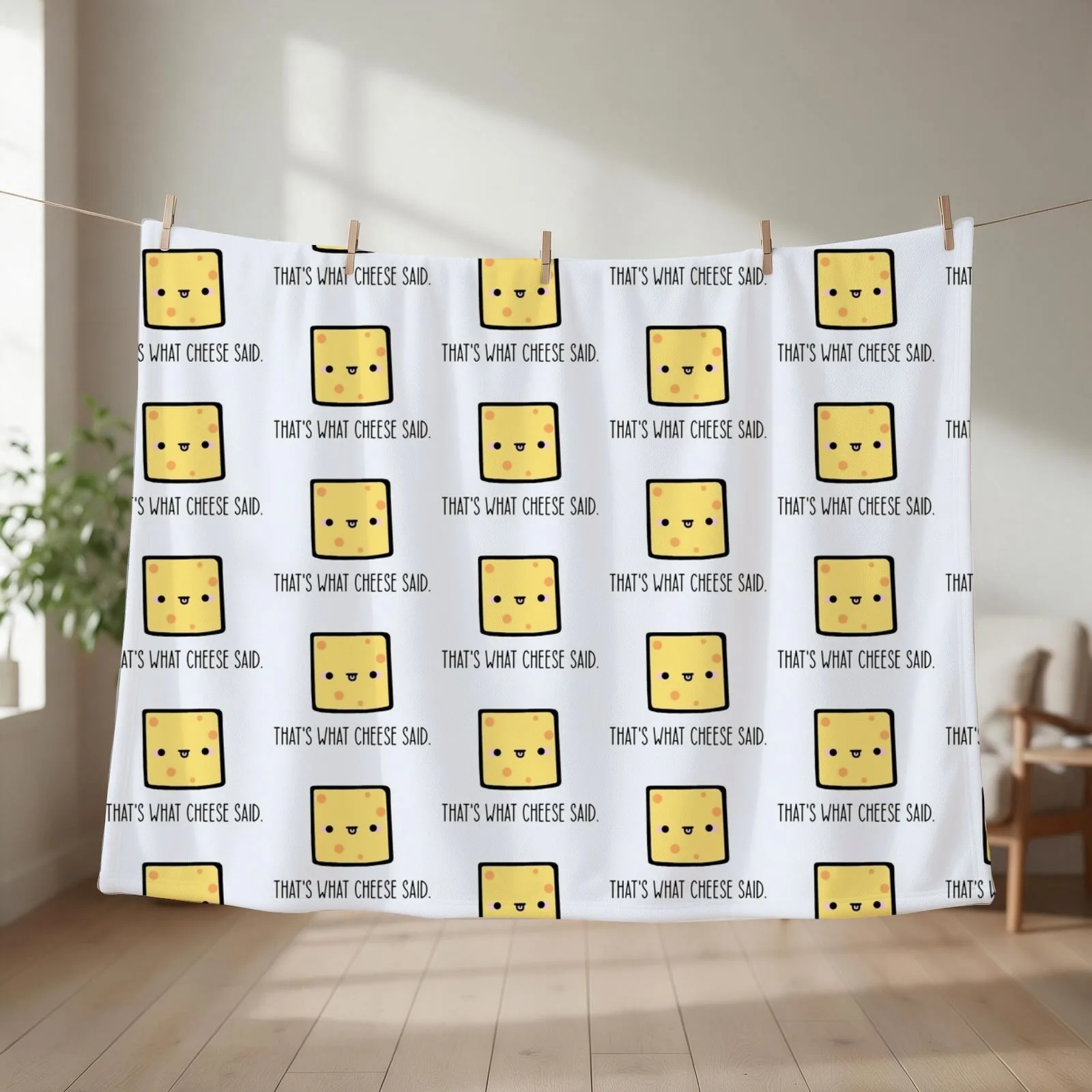 That's What Cheese Said Throw Blanket